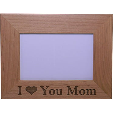 Mummy Love You To The Moon Wooden Photo Frame 6x4 Personalised Mothers Day Gift